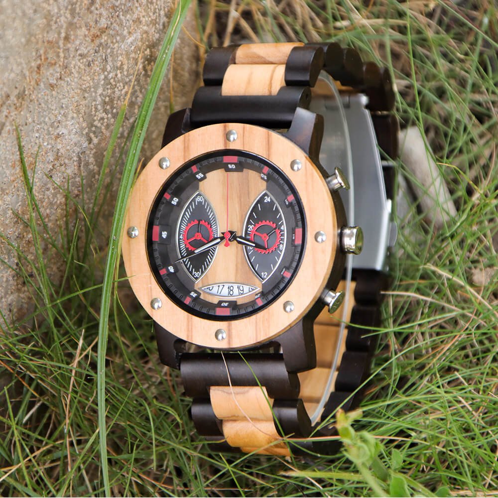 Facebook Men Wooden Watch - WoodCraft4You