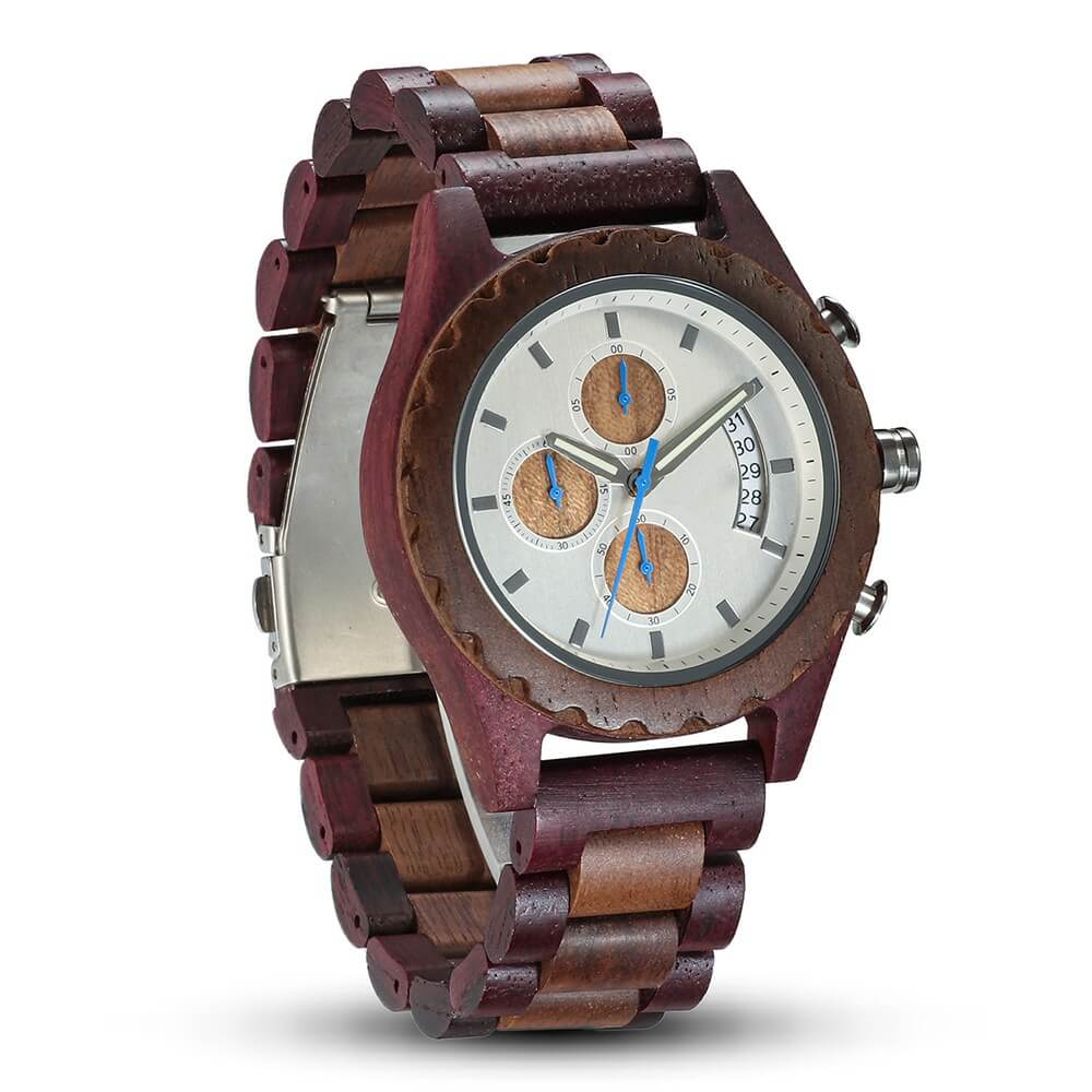 Men Wood Watch Walnut - WoodCraft4You