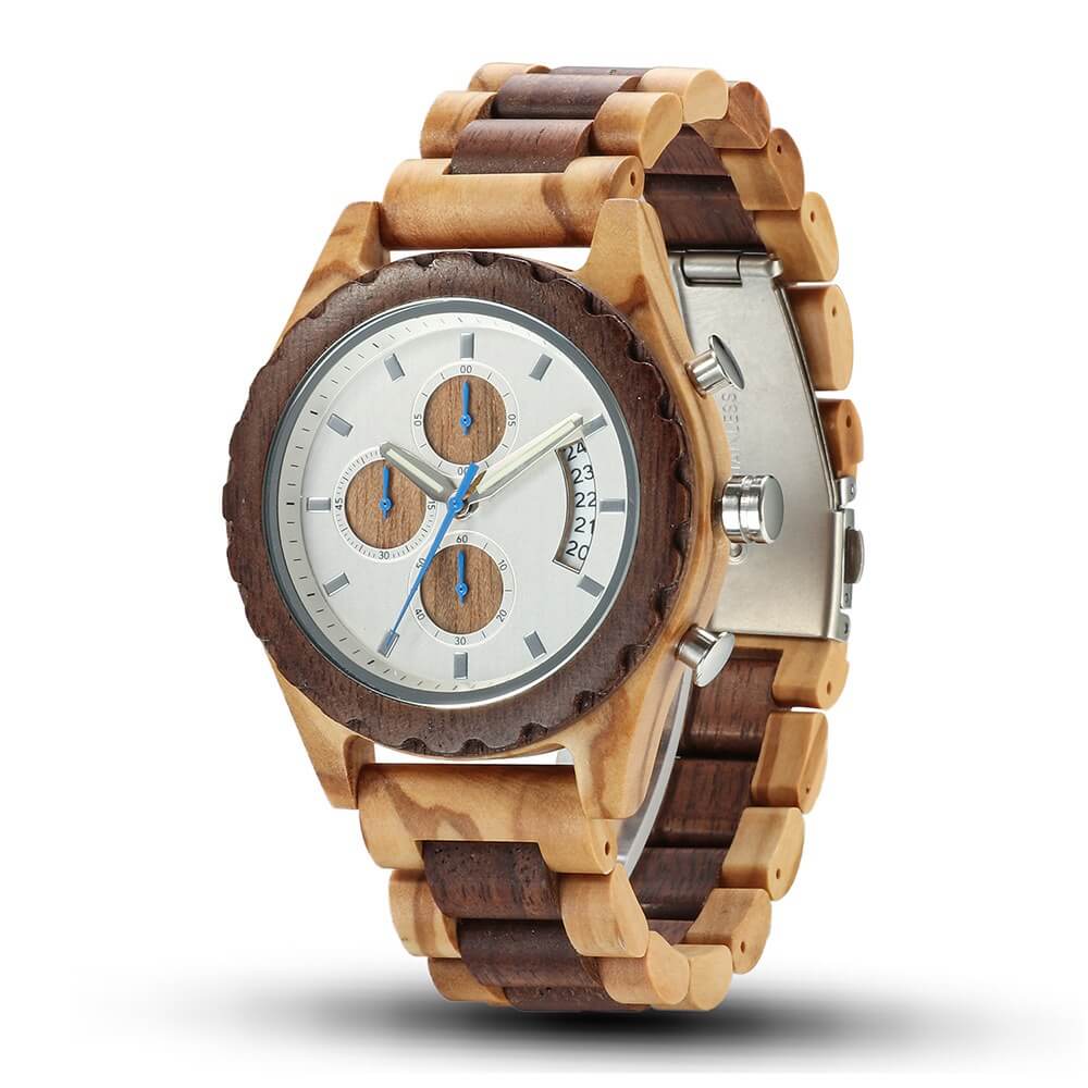 Men Wood Watch Walnut - WoodCraft4You