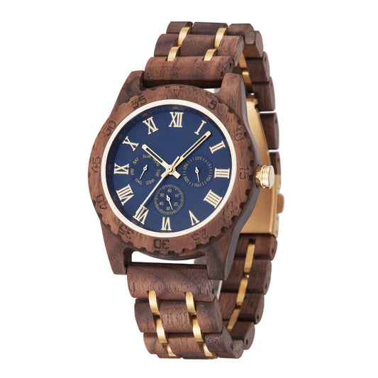 Men's Watch Walnut Gold - WoodCraft4You