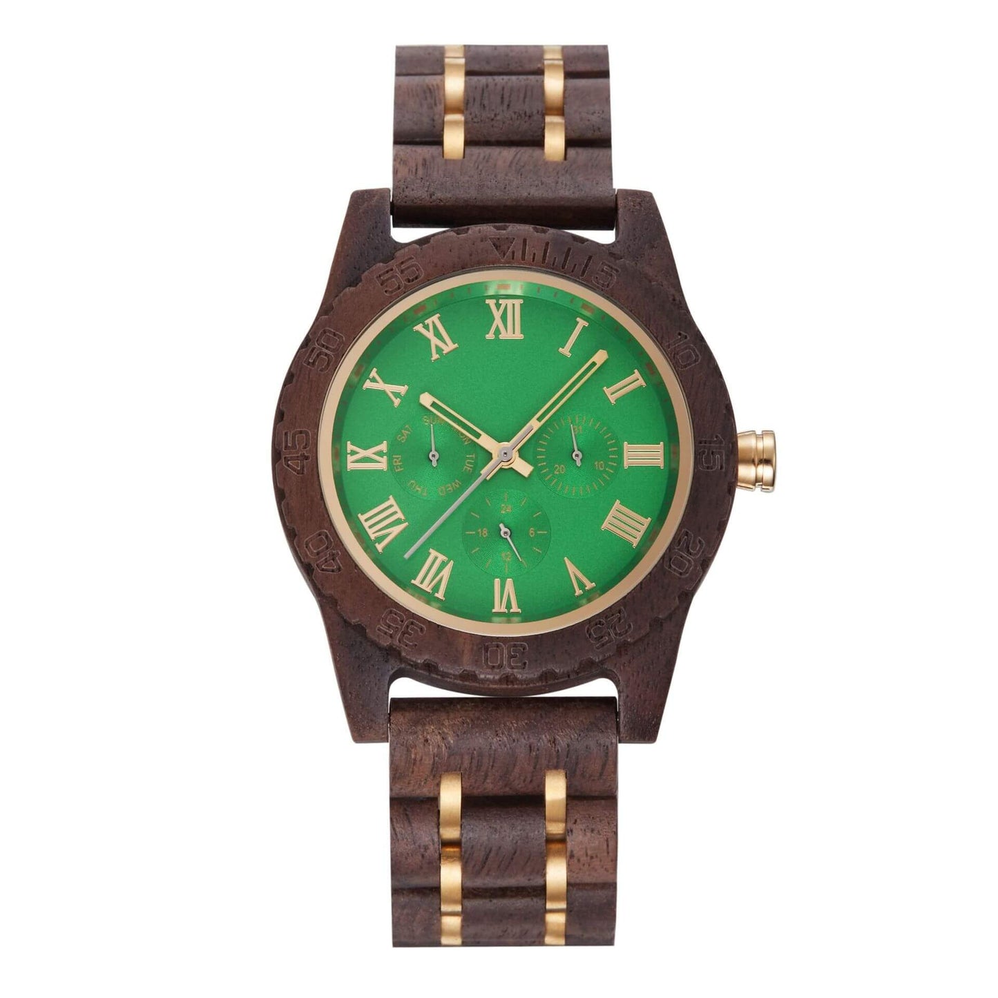 Men's Watch Walnut Gold - WoodCraft4You