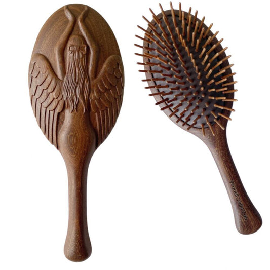 Paddle Brush Handmade Angle Crafted - WoodCraft4You