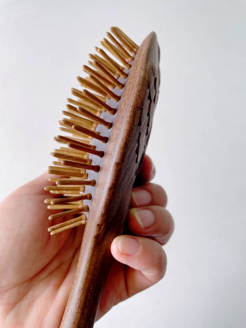 Paddle Brush Handmade Angle Crafted - WoodCraft4You