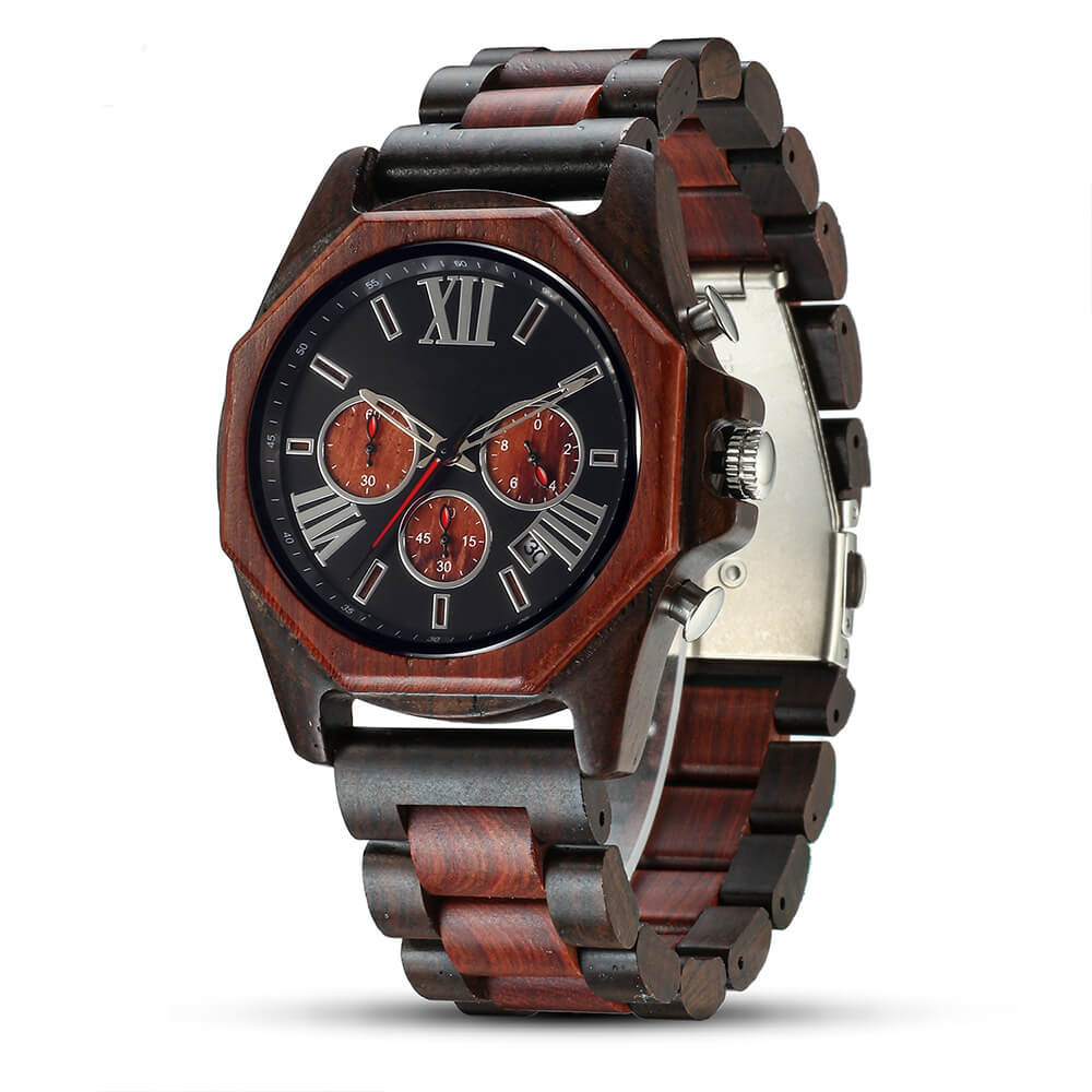 Red Zebra Sandalwood Watch - WoodCraft4You