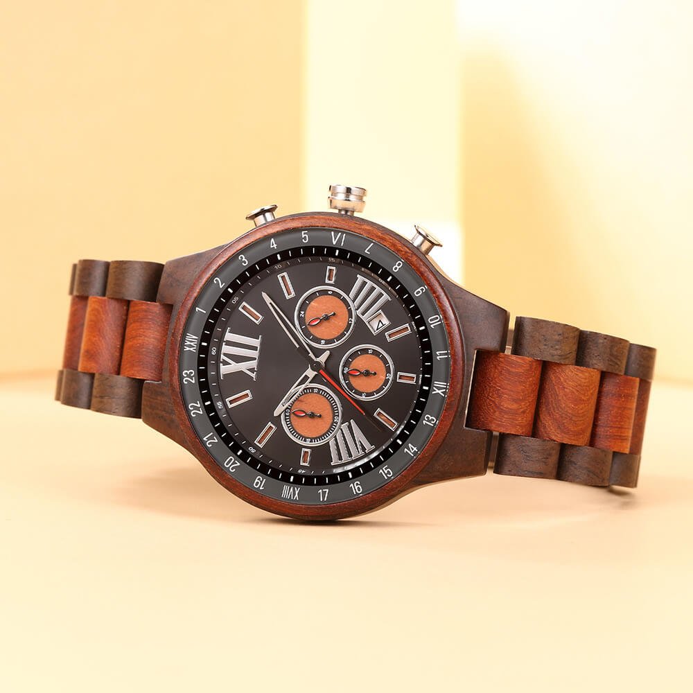 Retro Men Sandalwood Watch - WoodCraft4You