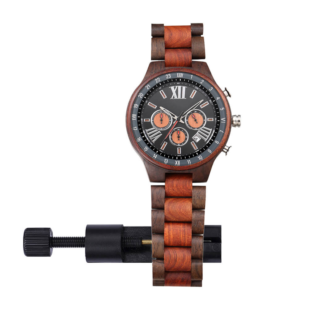 Retro Men Sandalwood Watch - WoodCraft4You