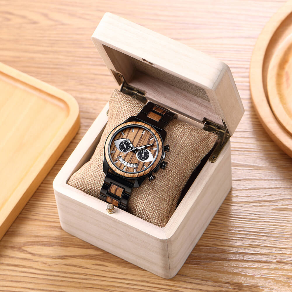 Smile Men Wooden Watch - WoodCraft4You