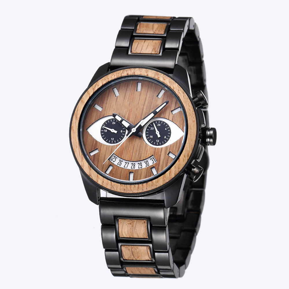 Smile Men Wooden Watch - WoodCraft4You