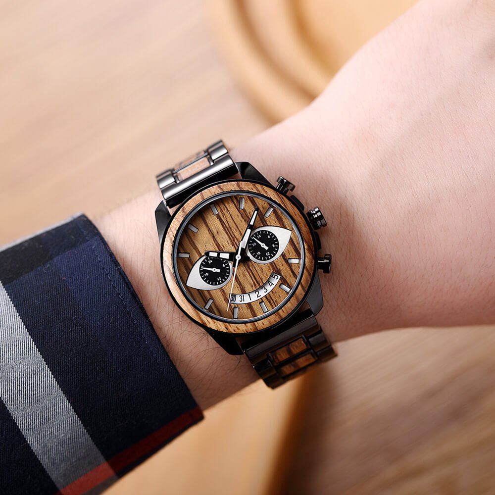 Smile Men Wooden Watch - WoodCraft4You