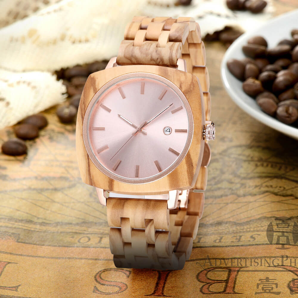 Square Wooden Lady Watch - WoodCraft4You