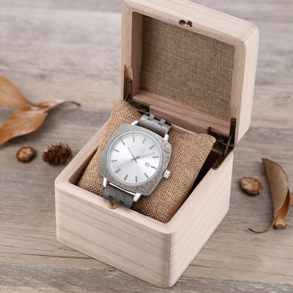 Square Wooden Lady Watch - WoodCraft4You