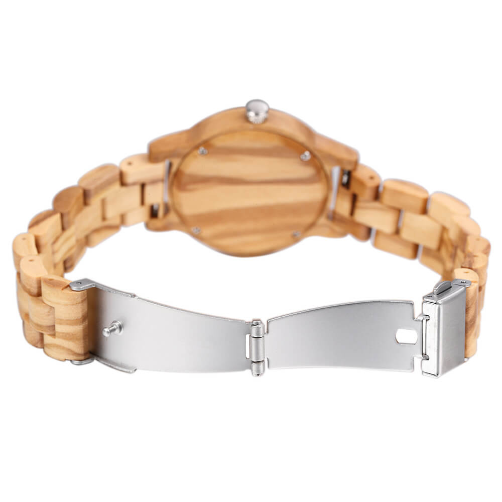 Women Wood Watch Blue - WoodCraft4You