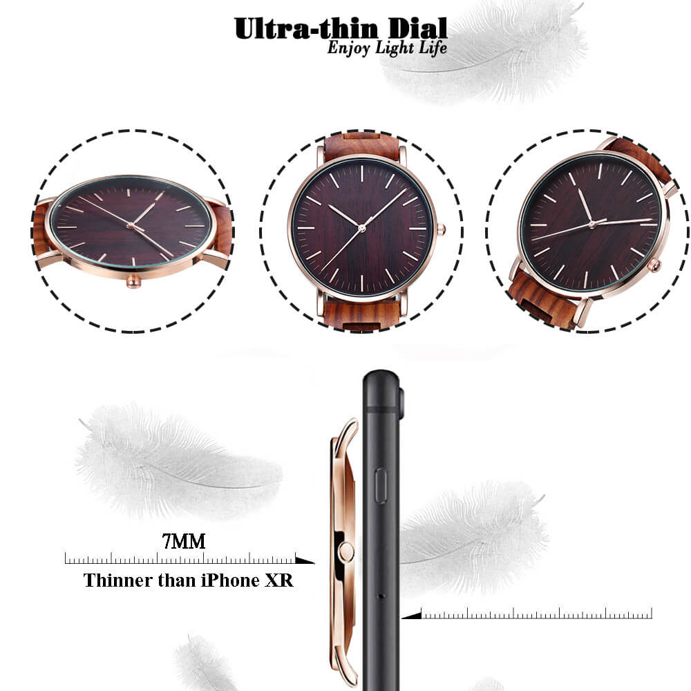 Wood Men Watch Ultra - thin - WoodCraft4You