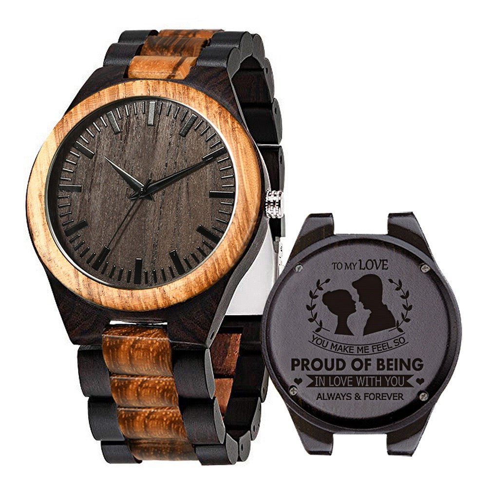 Wooden Watches for Men Engraved - WoodCraft4You